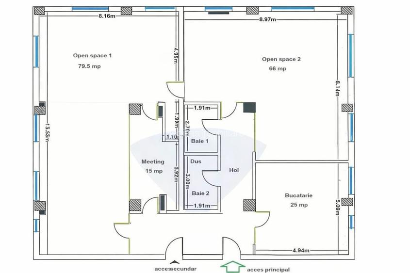 0% COMISION! Spatiu modern de birour,i 220mp, parcari, Calea Turzii - 15