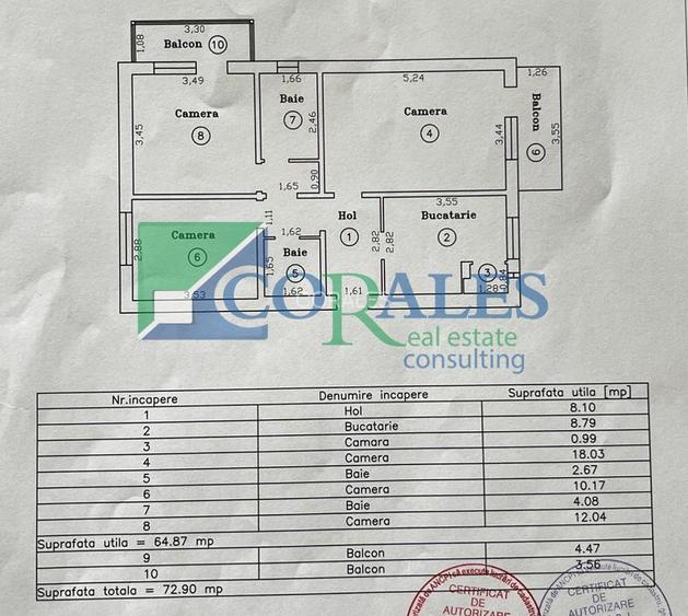 Aradului. 3 camere. Etaj intermediar. centrala proprie! - 17