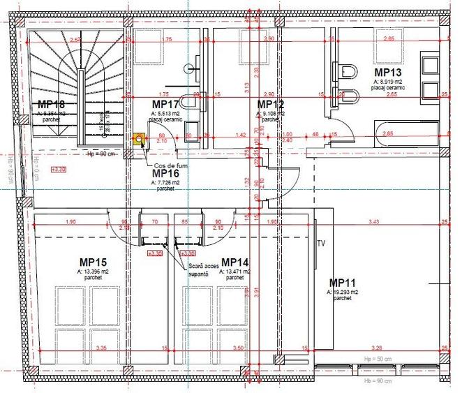 Casa tip duplex la 10min de centru! 3 nivele, teren 280mp - 4