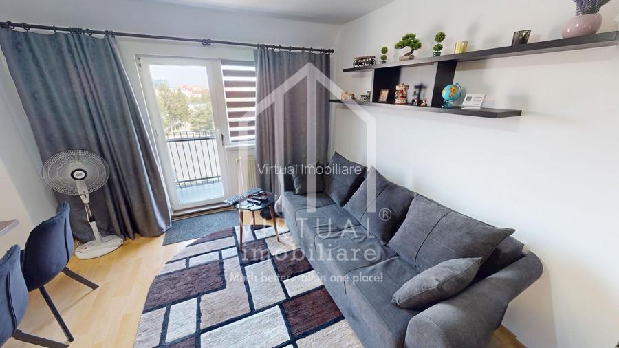 Apartament 2 camere - 41 mp utili + balcon, mobilat si utilat - 11