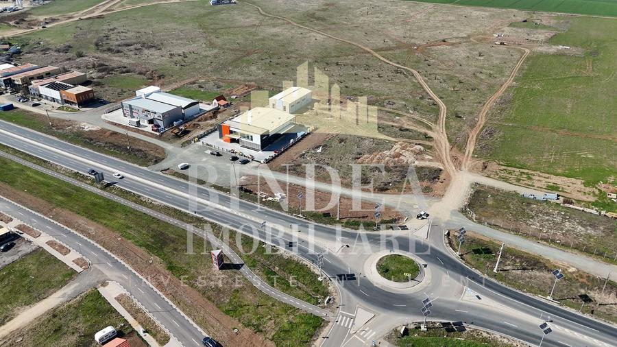 Teren 1053 mp  Servicii langa drum 4 benzi Giarmata