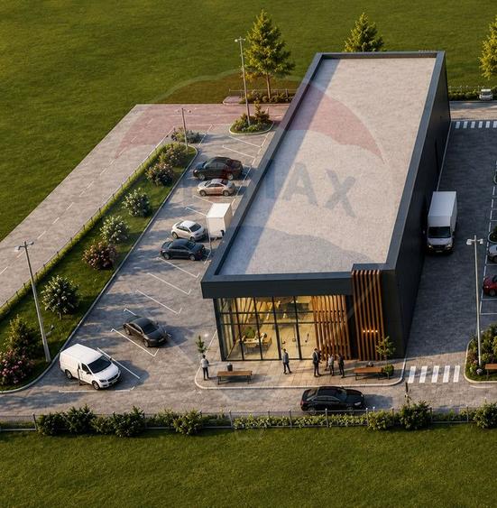 Proiect comercial mixt în Gilău – spații pentru retail și servicii
