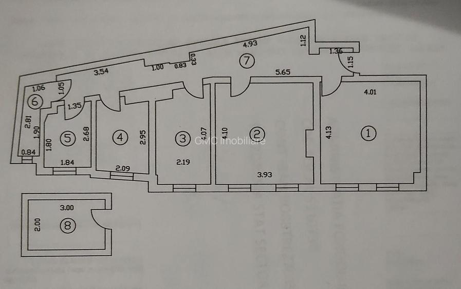 DE INCHIRIAT Apartament 3 camere - Calea Victoriei - 8