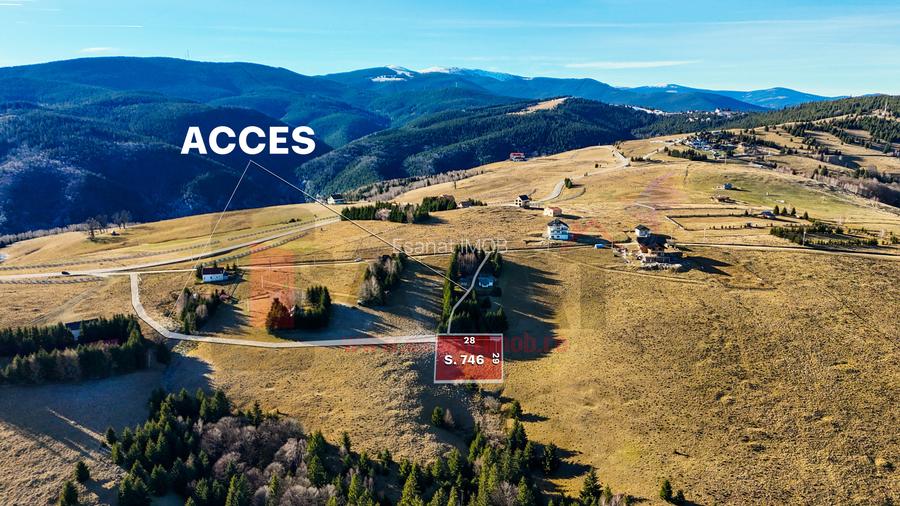 Proprietar | Teren Panoramic+PUZ + Cabana | Drumul Paltinisului |746mp - 2