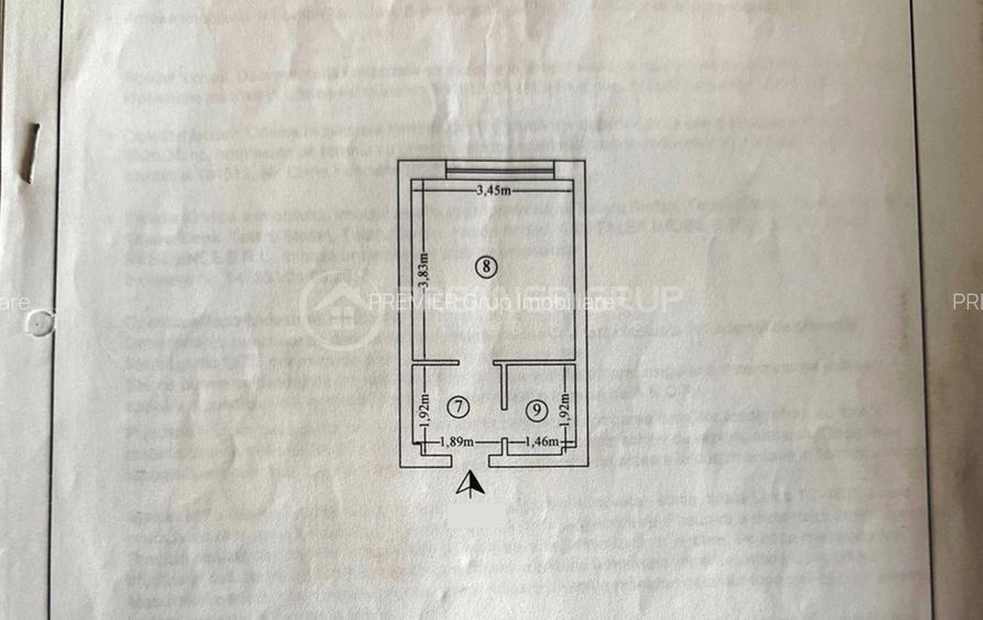 Garsonieră 20mp mobilată & utilată, Tătărași-Metalurgie, AC - 6