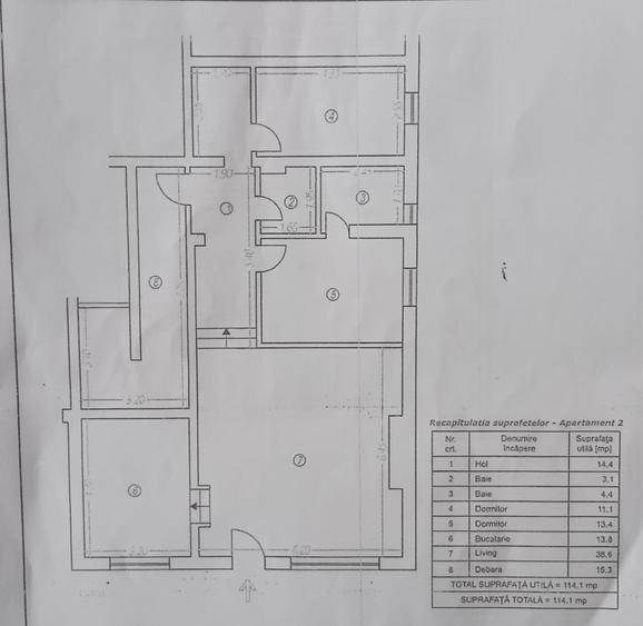 Apartament cu 3 camere/ Paulesti/ Gageni