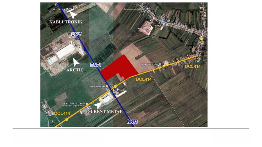 Teren industrial de vanzare 9.9 ha Targoviste -lângă Arctic / Beko