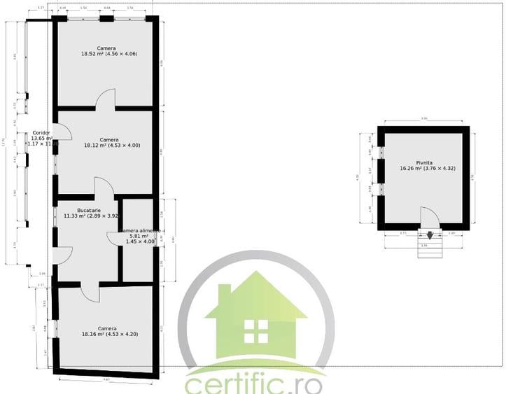 Casa cu 3 camere si pivnita in Lipova - 13