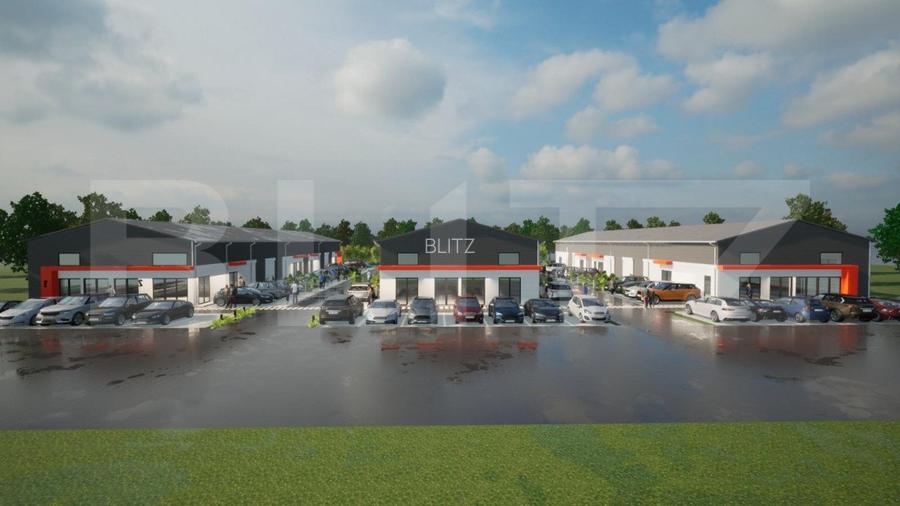 Hale noi pe parter sau P + 1, 1.755 mp utili, teren 4.000 mp, zona Ghercesti - 16