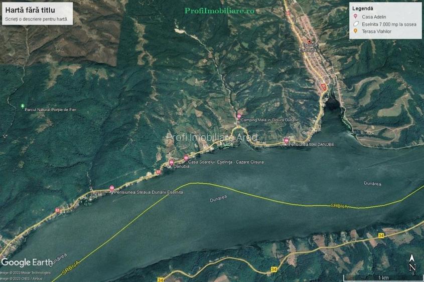 Teren 7.000mp intravilan construibil, front 160ml DN57- Eselnita, la Dunare - 5
