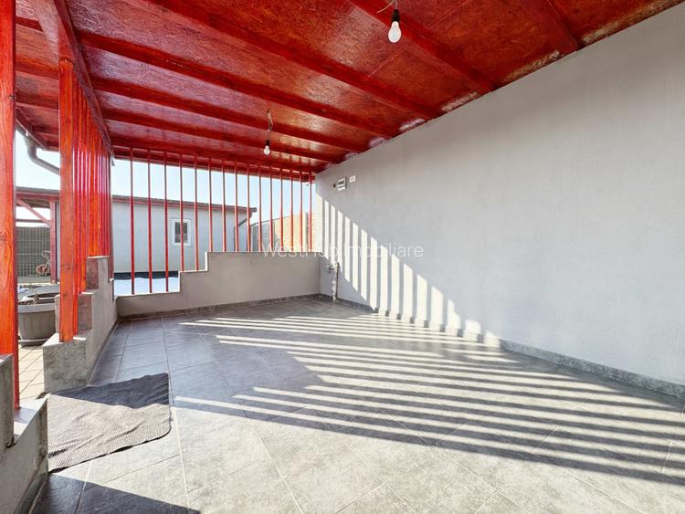 Duplex 3 camere 80mp utili+8mp terasa+anexe, 418mp teren, Mosnita Noua - 18