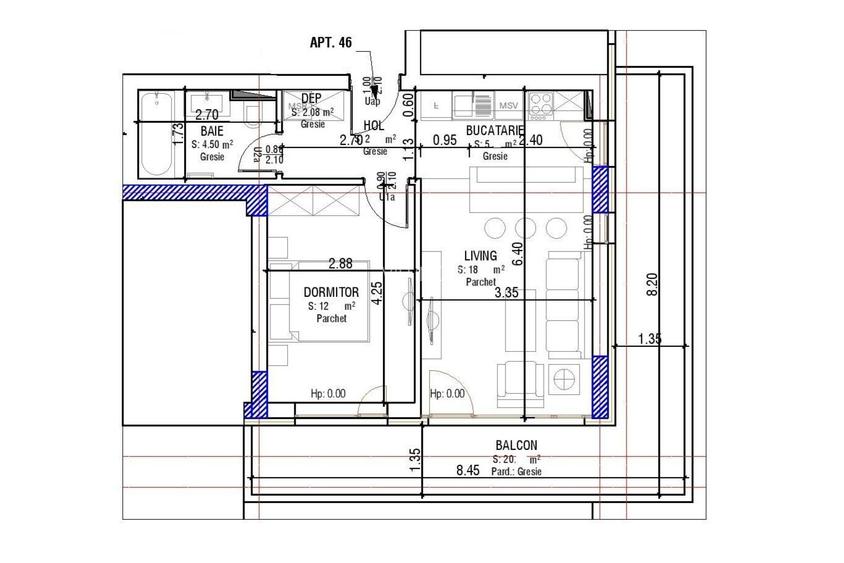 Vânzare Studio 43 mp | Balcon Generos | Predare Septembrie 2026 - 1