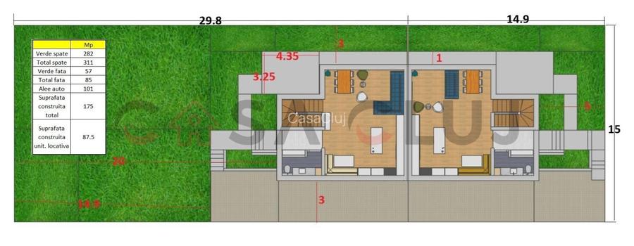 Casa noua tip duplex cu 440 mp teren in Dambul Rotund! - 11