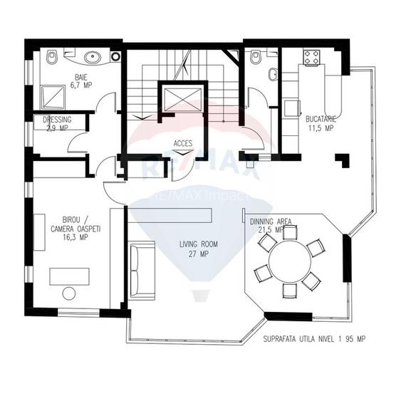Apartament duplex 4 camere 4 bai 200 mp Bucuresti Domenii - 1