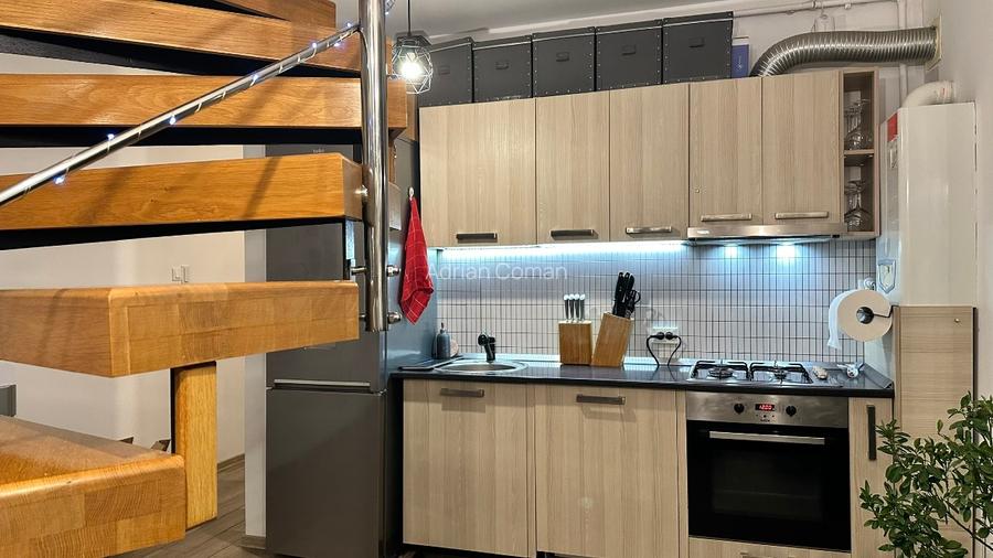 Penthouse pe două niveluri, terasă generoasă, vedere la apus - 7