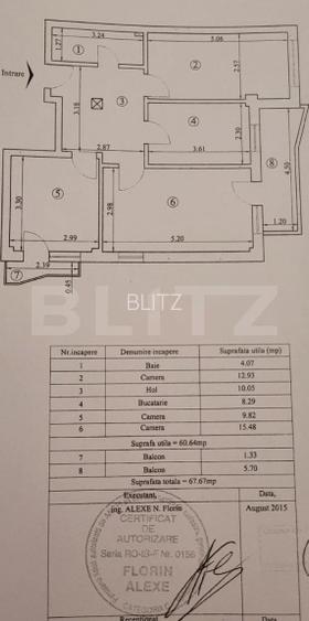 Apartament 3 camere, 67.67 mp, zona Galata - 11