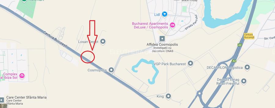 Teren de inchiriat, 20000 mp, Centura Bucuresti langa Cosmopolis si Fan Courier - 4