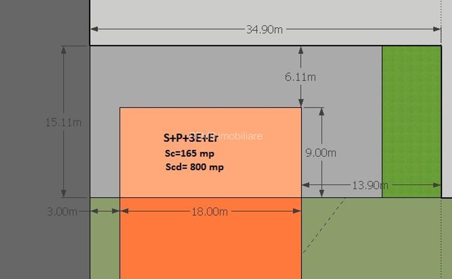 Teren de vanzare strada Corneliu Coposu pentru constructii imobil mixt - 2