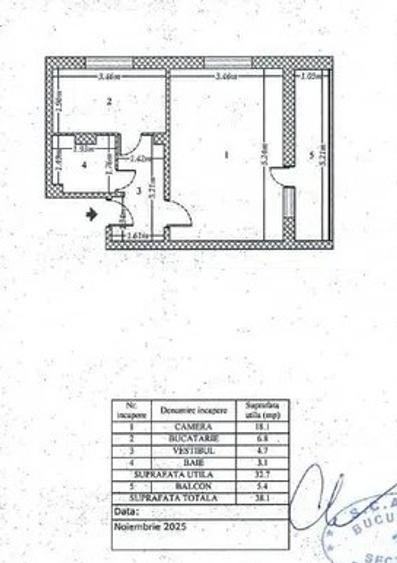 Berceni-Samoila Dumitru-Garsoniera-decomandata - 7