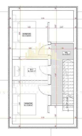 Duplex P+1 106mp utili despartit prin camera tehnica Giarmata - 2