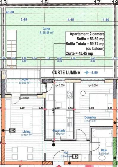 Apartament 2 camere  Gradina 45mp  incalzire pardoseala 1 Decembrie - 2
