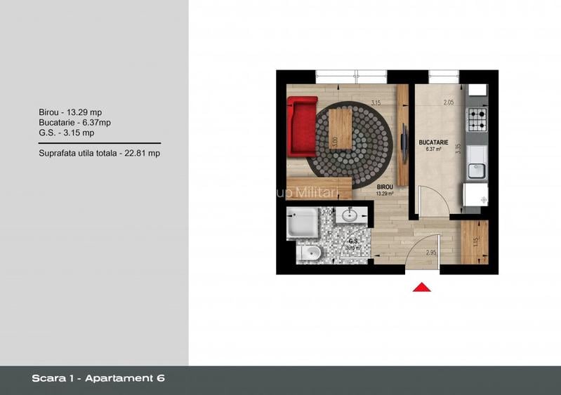 Apartamente 2 camere Weiner 12 Residence Militari Direct Dezvoltator - 13