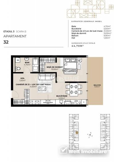 Apartament 2 camere, zona Garii, imobil de lux cu Mall la primele etaje ! - 5