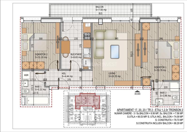 Apartament 3 camere Theodor Pallady,Metrou Teclu,Finalizare rapida - 2