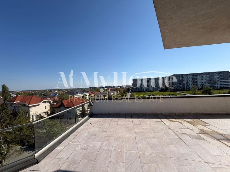 Apartament cu 3 camere, mobilat, terasa 125mp, parcare - 12