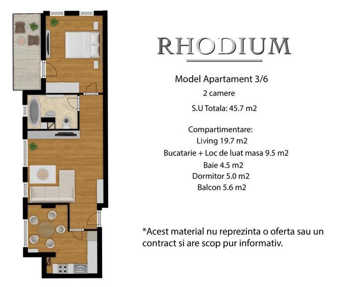 Apartament 2 camere, str. Cetății – Direct dezvoltator, 0% comision - 7