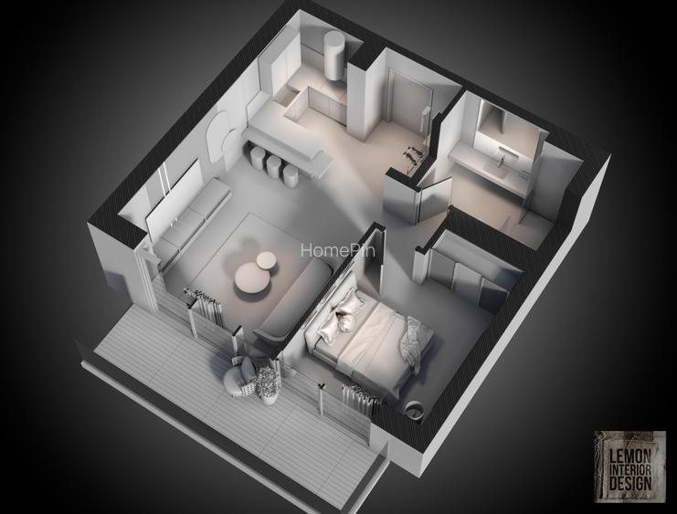 Apartament 2 camere + loc parcare subterana - One High District - 2