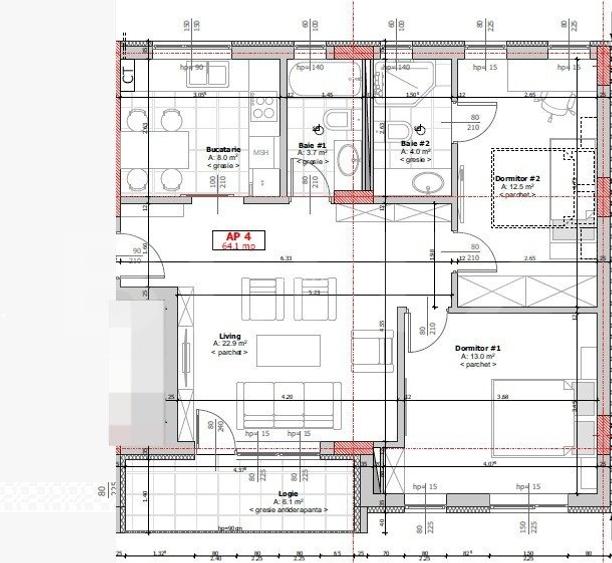 Apartament 3 camere, 2 bai, semidecomandat, Zona Cetatii - 4