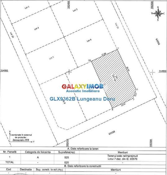 Teren intravilan 504 -525 mp, Str. Miorita, Berceni, in RATE - 5
