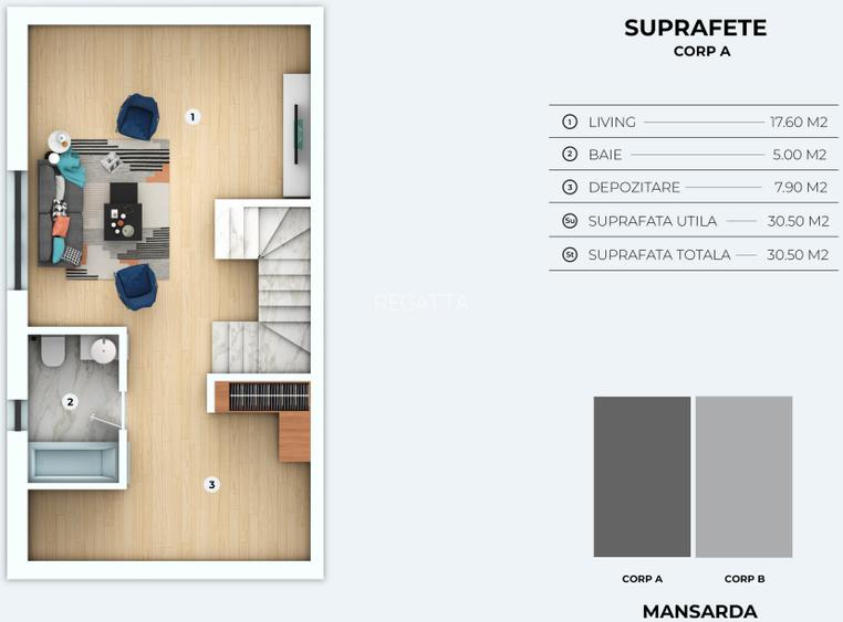 Complex de vile tip duplex si triplex  OTOPENI - PRETURI ATRACTIVE - 22