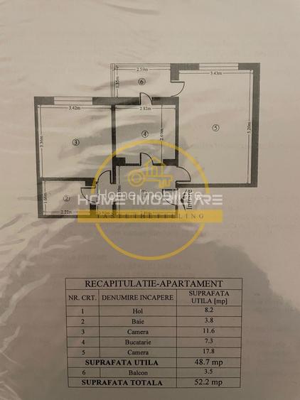 Etaj 2/Apartament 2 Cemere-Decomandat- 52MP!  📍Nicolina - Belvedere - 5