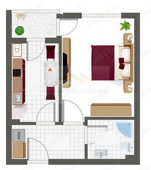 Garsonieră de închiriat Berceni | 35 mp | Drumul Binelui | Bloc nou 2023 - 9