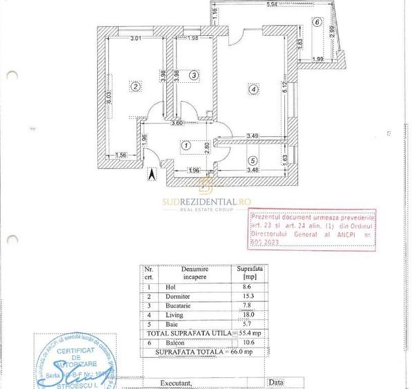 Apartament 2 camere si balcon, loc de parcare, Bd. Metalurgiei - 11