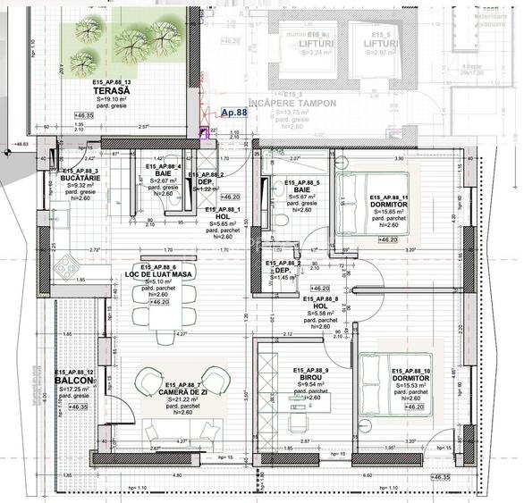 4 camere, 133 mp,  vedere panoramica, Vivat Residence - 6