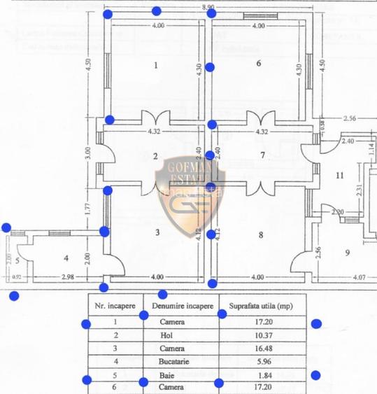 Casa renovata 3 camere, 76mp, Ultracentral, centrala gaz, curte 234m nemobilata - 17