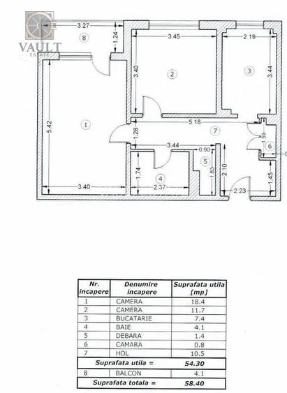 APARTAMENT 2 CAMERE / 58M2 / LUJERULUI - 8