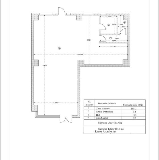 Titulescu, stradal , renovat,spatiu,  suprafata utila  112 mp, - 3