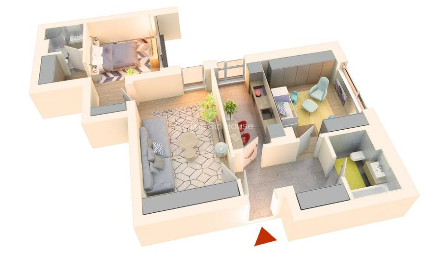 Apartament nou 3 Camere Finalizat | SU totală 82,50 mp I - 14