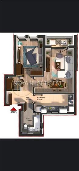 Apartament cu 2 camere Pipera Apptown parcare - 11