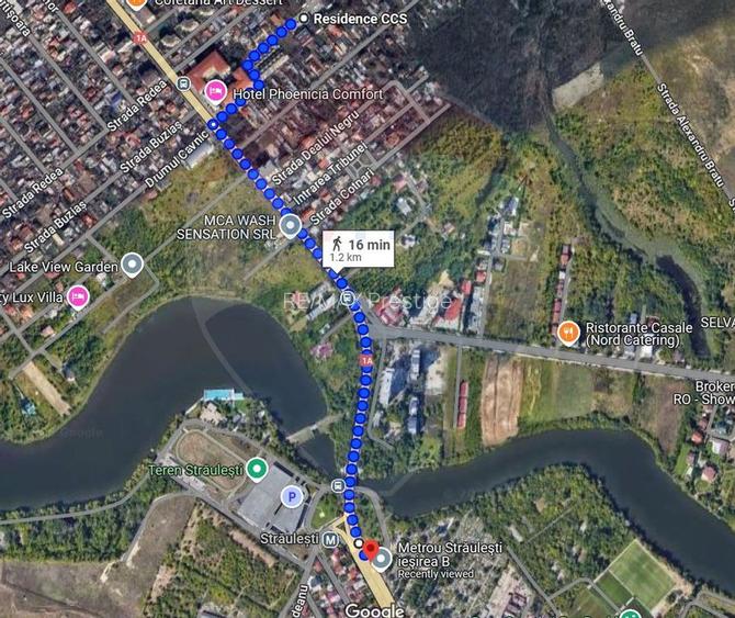 Teren Straulesti 3400 mp | deschidere 54m | metrou Straulesti - 4