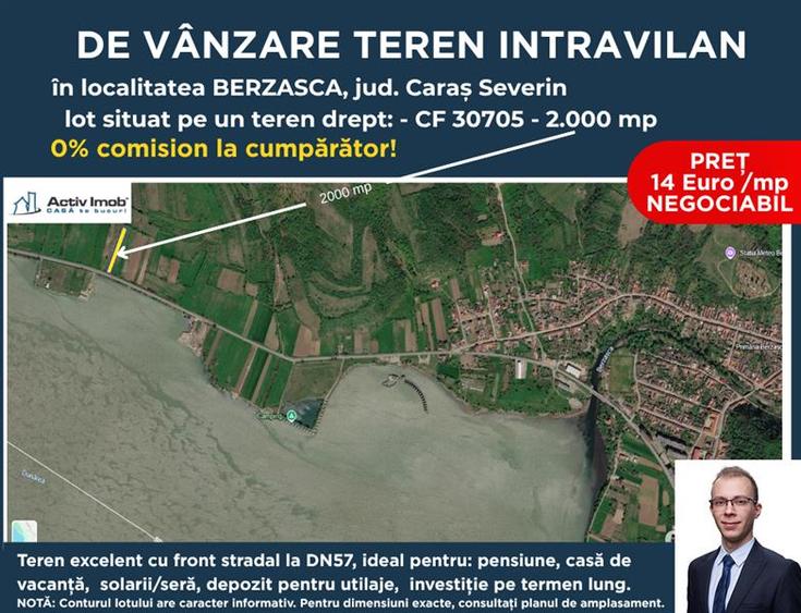 TERENURI Intravilan in Berzasca