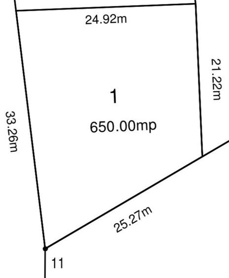 Teren intravilan 650 mp, zona Grigorescu - 2