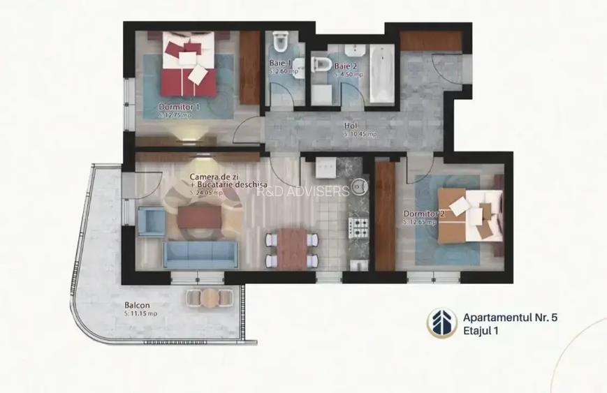 Apartament 3 camere, 78,05mp |Lux |Metroul Bucur Obor  COMISION 0 % - 8