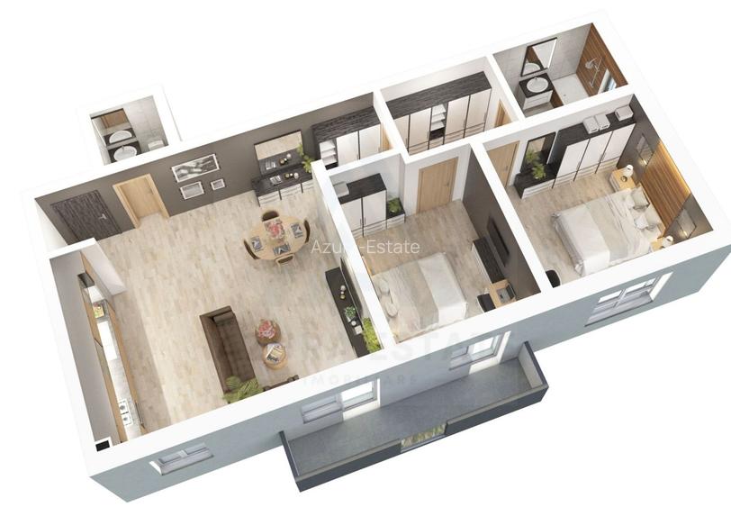 Apartament premium 73.5 mp utili 3 camere 2 bai etaj 1 zona Dna Stanca - 10