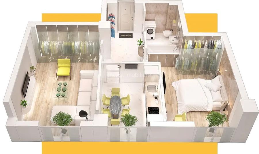 Frumoasa-Poitiers - Apartament 2 camere PREMIUM - 55,8 mp - 9