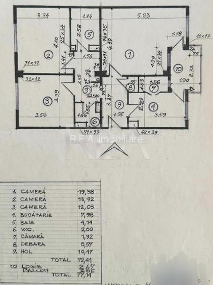 3 camere decomandat,  3/4, 77mp-Drumul Sarii - 13